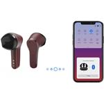 Hama Spirit Unchained, bluetooth slúchadlá, kôstky, ENC, Qi, červená/čierna