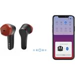 Hama Spirit Unchained, bluetooth slúchadlá, kôstky, ENC, Qi, čierna