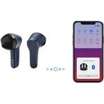 Hama Spirit Unchained, bluetooth slúchadlá, kôstky, ENC, Qi, modrá/čierna