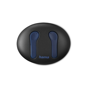 Hama Spirit Unchained, bluetooth slúchadlá, kôstky, ENC, Qi, modrá/čierna