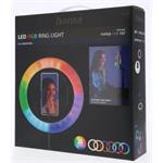 Hama SpotLight FoldUp RGB 102, kruhové LED svetlo 10,2" pre smartfóny, RGB, skladacie