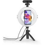 Hama SpotLight Smart 80 II, kruhové LED svetlo 8", držiak mobilu, diaľková spúšť, stolný statív