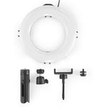 Hama SpotLight Smart 80 II, kruhové LED svetlo 8", držiak mobilu, diaľková spúšť, stolný statív