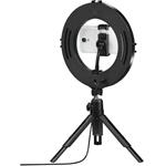 Hama SpotLight Smart 80 II, kruhové LED svetlo 8", držiak mobilu, diaľková spúšť, stolný statív