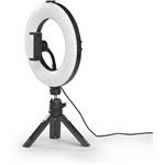 Hama SpotLight Smart 80 II, kruhové LED svetlo 8", držiak mobilu, diaľková spúšť, stolný statív