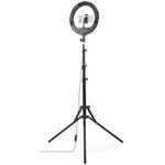 Hama SpotLight Steady 120 III, kruhové LED svetlo 12" pre smartfóny, Bluetooth spúšť, statív