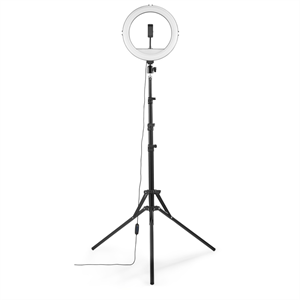 Hama SpotLight Steady 120 III, kruhové LED svetlo 12" pre smartfóny, Bluetooth spúšť, statív