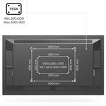 Hama stolný TV stojan Design, nastaviteľný, 600x400