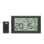 Hama Sylt, meteostanica, bezdrôtový senzor, DCF hodiny, teplota, vlhkosť, počasie, batérie, čierna