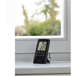 Hama T-350, digitálny teplomer, meranie vnútornej/vonkajšej teploty, senzor na kábli 150 cm, čierny