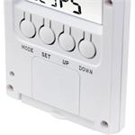 Hama TH-140, digitálny teplomer/vlhkomer, indikátor počasia, biely