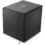 Hama ToGo, mini foto štúdio, prenosné, skladacie, s LED svetlom, farebnými pozadiami, 50x50 cm