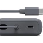 Hama Travel, powerbanka 10000 mAh, 3 A, výstup: 2x USB-C, s integrovaným káblom