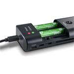 Hama univerzálna nabíjačka Delta Travel pre Li-Ion, AA/AAA, USB-C