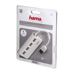 Hama USB 2.0 Hub 1:4, napájanie USB, biely