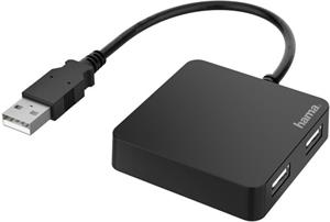 Hama USB 2.0 hub, čierny