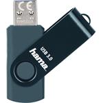 Hama USB 3.0 Flash Drive Rotate, 256 GB, 70 MB/s, petrolejová modrá
