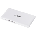 Hama USB 3.0 multi čítačka kariet, SD/micro SD, CF, MS, biela