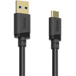 Hama USB A-C kábel 0,75 m, USB 3.2 Gen1 5 Gb/s, čierny