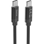 Hama USB-C 2.0 kábel Fabric, 3 m, 100 W, opletený