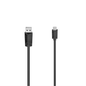 Hama USB-C 2.0 kábel, typ A-C prepojovací, 1,5 m, čierny