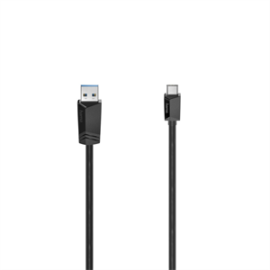 Hama USB-C 3.2 Gen1 kábel typ A-C 1,5 m, čierny