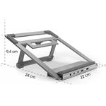 Hama USB-C dokovacia stanica a stojan pre notebook Connect2Office Stand, 12 portov