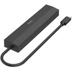 Hama USB-C hub, multiport, 3x USB-A, USB-C PD, HDMI, LAN, 6 portov