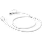 Hama USB-C kábel 2v1: USB-C + Lightning MFi, 1,5 m, biely