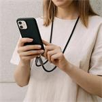 Hama USB-C kábel a šnúrka na mobil 2v1, dĺžka 1,2 m, farba čierna