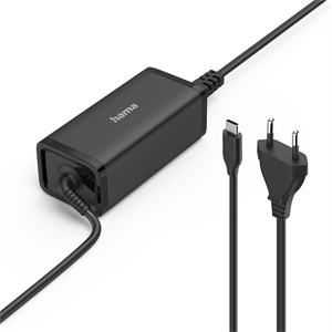 Hama USB-C napájací zdroj pre notebooky, Power Delivery, GaN, 100 W