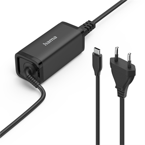 Hama USB-C napájací zdroj pre notebooky, Power Delivery, GaN, 65 W