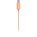 Hama USB-C slúchadlá s mikrofónom Curly, štuple, oranžová
