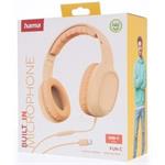 Hama USB-C slúchadlá s mikrofónom Fun C, uzavreté, oranžové