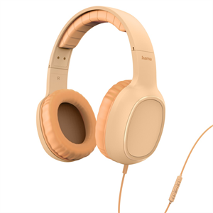 Hama USB-C slúchadlá s mikrofónom Fun C, uzavreté, oranžové