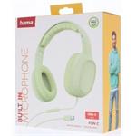 Hama USB-C slúchadlá s mikrofónom Fun C, uzavreté, zelené