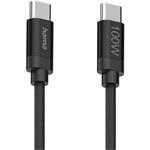 Hama USB-C / USB-C kábel, 1,5 m, 100 W, opletený, Fabric