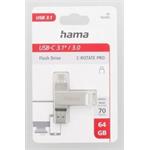 Hama USB flash disk C- Rotate Pro, USB-C 3.1, 64 GB, 70 MB/s