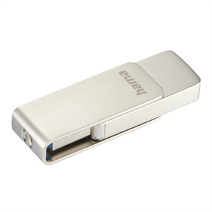 Hama USB flash disk Rotate Pro, USB 3.0, 128 GB, 100 MB/s, strieborný