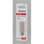 Hama USB flash disk Rotate Pro, USB 3.0, 32 GB, 70 MB/s, strieborný