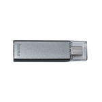 Hama USB flash disk UNI-C Classic, 64 GB, strieborný
