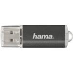 Hama USB FlashPen Laeta, USB 2.0, 16 GB, 10 MB/s, šedý