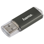 Hama USB FlashPen Laeta, USB 2.0, 16 GB, 10 MB/s, šedý