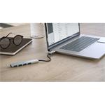 Hama USB hub, 4 porty, USB 3.2, 5 Gb/s, Ultra Slim, USB-C adaptér