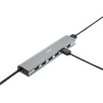 Hama USB-Hub, 7 portov, USB 3.2, 5 Gbit/s, USB-C adaptér, sieťový zdroj