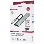 Hama USB-Hub, 7 portov, USB 3.2, 5 Gbit/s, USB-C adaptér, sieťový zdroj