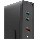 Hama USB nabíjacia stanica GaN, 2x USB-C PD, 1x USB-A QC, 140 W