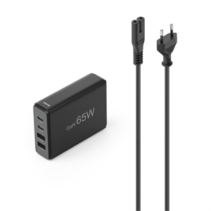 Hama USB nabíjacia stanica GaN, 2x USB-C PD, 2x USB-A QC, 65 W
