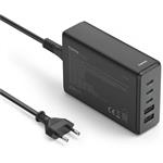 Hama USB nabíjacia stanica GaN, 3x USB-C PD, 2x USB-A (1x QC), 140 W