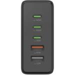 Hama USB nabíjacia stanica GaN, 3x USB-C PD, 2x USB-A (1x QC), 140 W